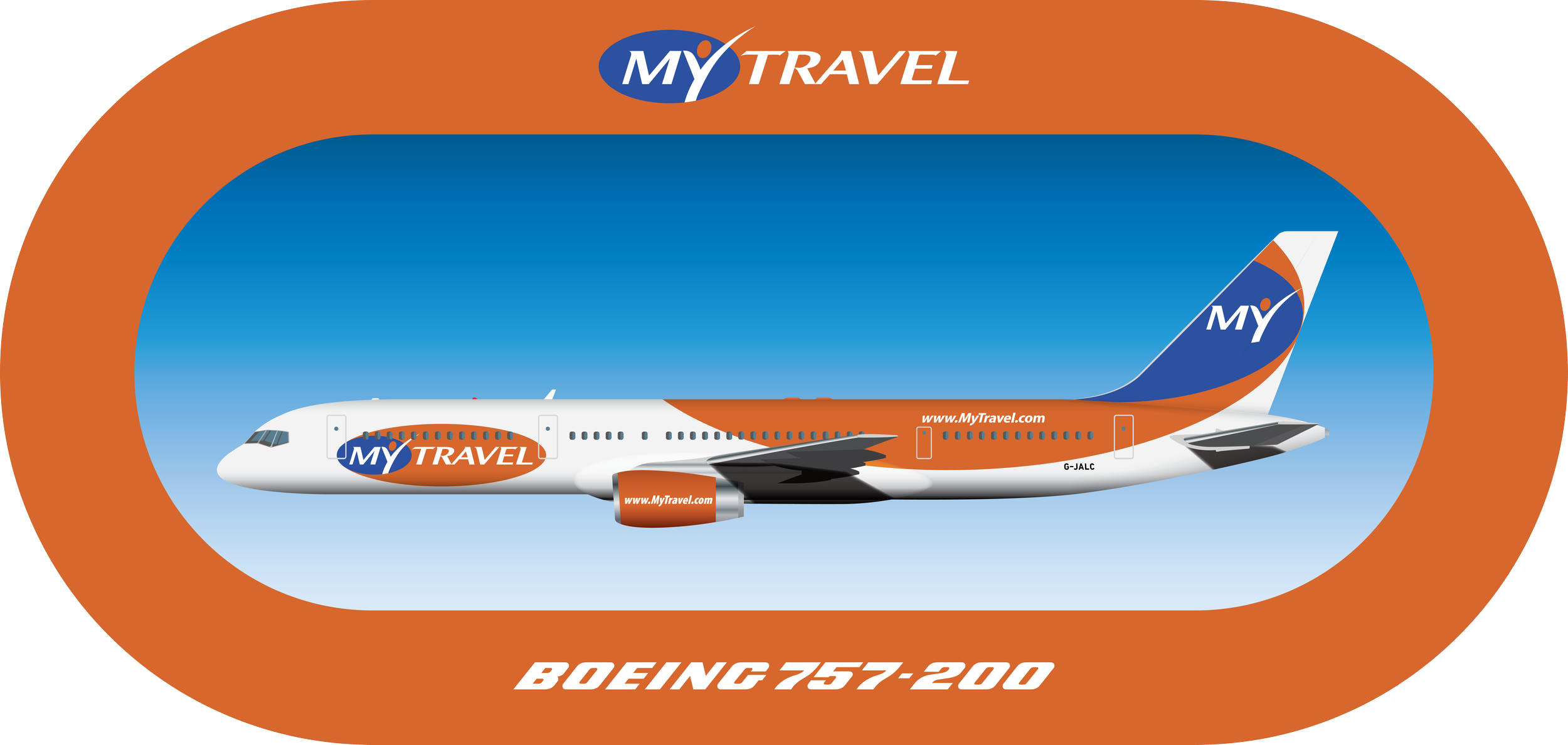 Boeing 757-200 — All products | Explore and Purchase — Retro Logo